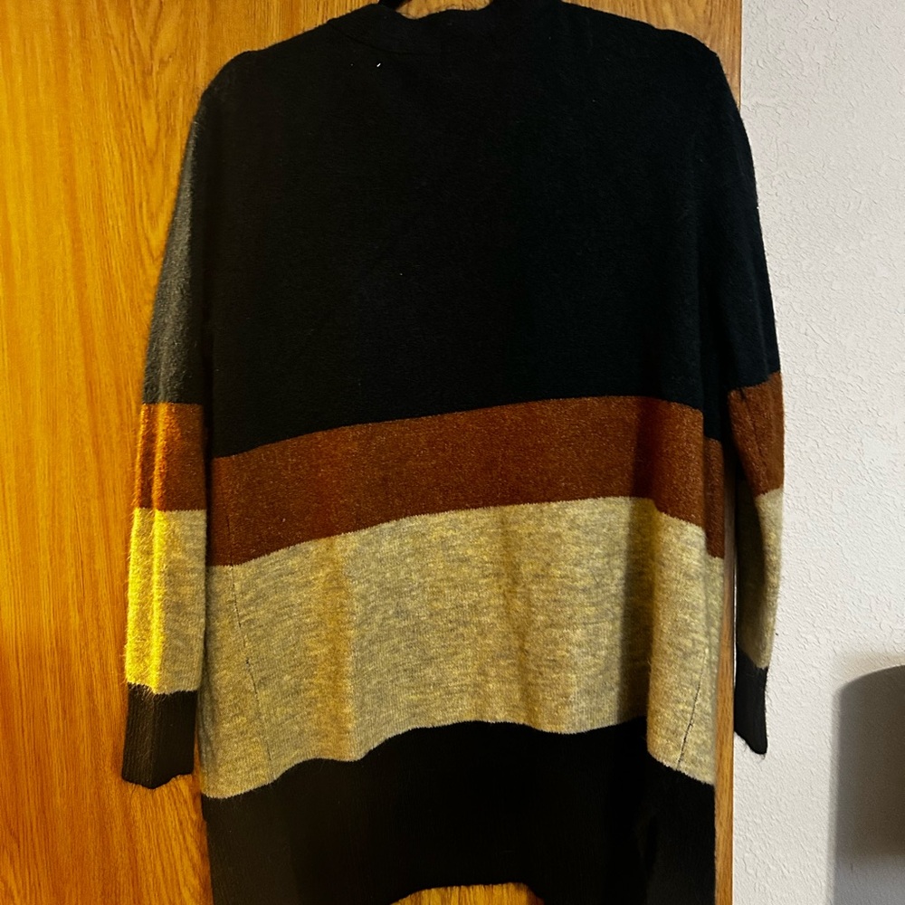 Colorblock Open Front Cardigan Sweater - Picture 4 of 4